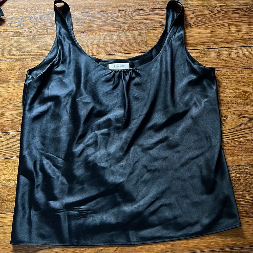 KATE HILL SILK TANK TOP, SIZE 4